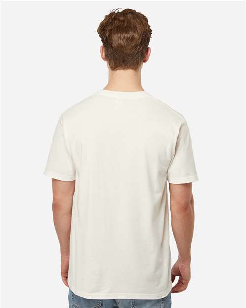 Unisex Heavyweight Jersey Pocket T-Shirt – On Model – Back