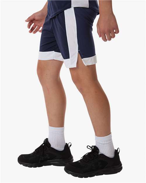 Youth Match-Up Basketball Shorts – On Model – Side