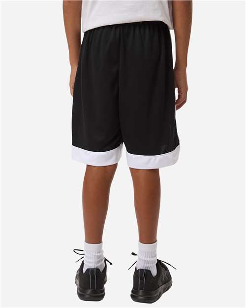 Youth Match-Up Basketball Shorts – On Model – Back