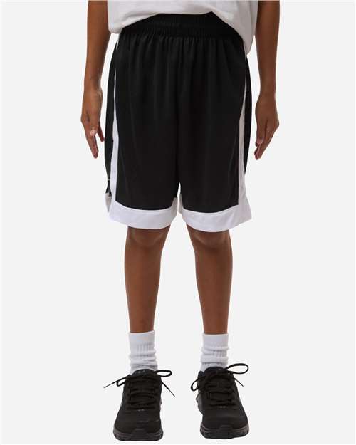 Youth Match-Up Basketball Shorts – On Model