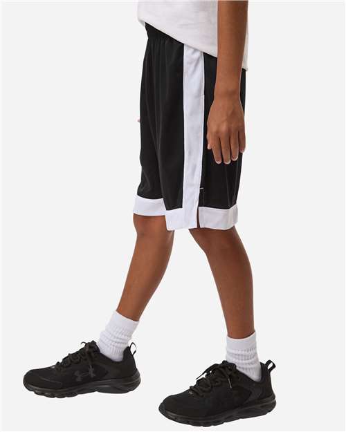 Youth Match-Up Basketball Shorts – On Model – Side