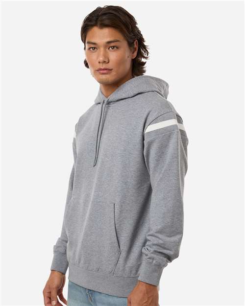 Unisex Heritage Prep Hooded Sweatshirt – On Model – Side