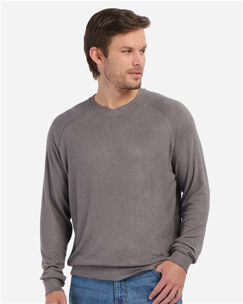 Men's Cuddle Cross-Neck Sweater – On Model