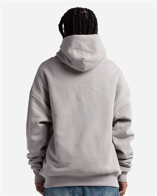 Unisex Garment-Dyed Double Layer Reversible Hoodie Sweatshirt – On Model – Back