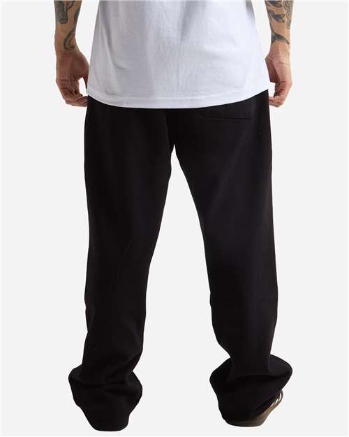 Unisex Garment-Dyed Straight Leg Sweatpants – On Model – Back