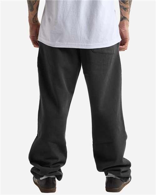 Unisex Garment-Dyed Straight Leg Sweatpants – On Model – Back