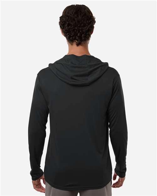 Unisex Pro-Lock Performance Hooded Long Sleeve T-Shirt – On Model – Back