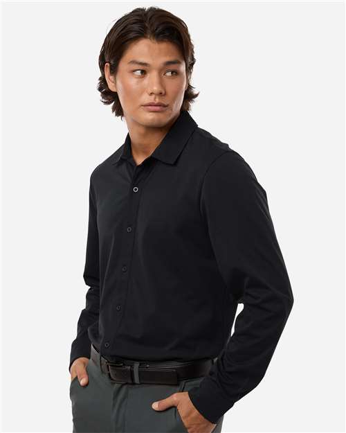 Men's Pro-Flex Sorona® Button Down Shirt – On Model – Side