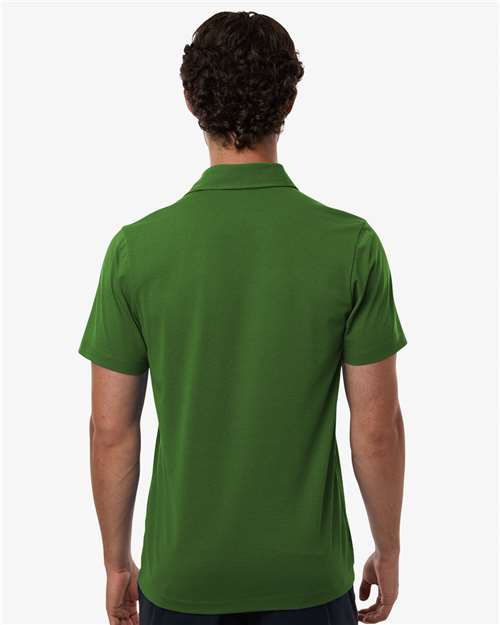 Men's Pro-Flex Sorona® Button Down Short Sleeve Shirt – On Model – Back