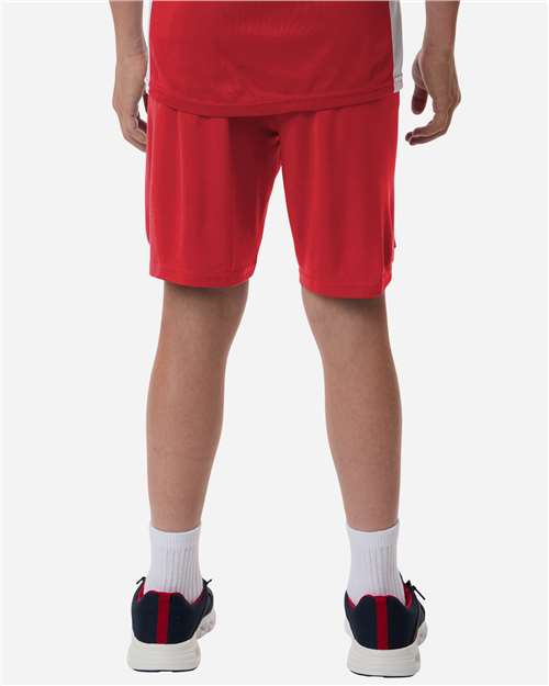 Youth Pro-Lock Performance 7" Shorts with Pockets – On Model – Back