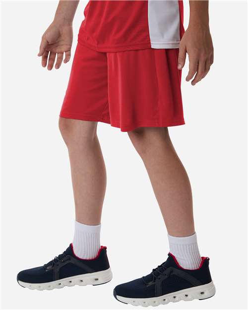 Youth Pro-Lock Performance 7" Shorts with Pockets – On Model – Side