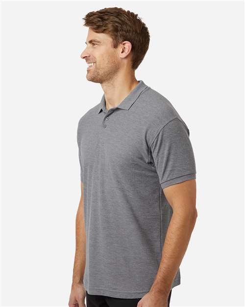 Men's Tall Pique Polo – On Model – Side
