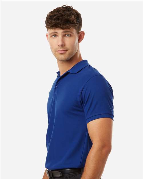 Men's Tall Pique Polo – On Model – Side
