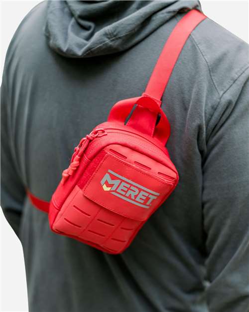 Small Personal Response Red Pack – On Model – Back