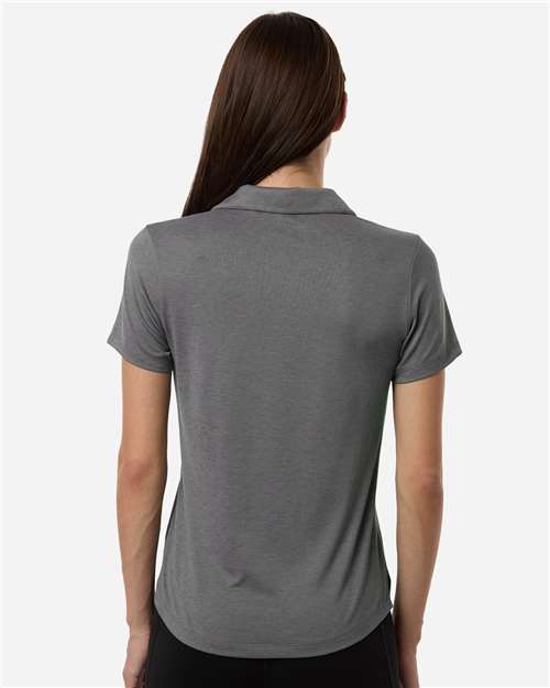 Womens Icon Heather Polo – On Model – Back