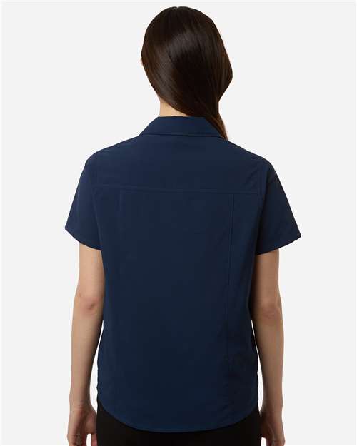 Women's UltraUVP Shoreline Short Sleeve Staff Shirt – On Model – Back