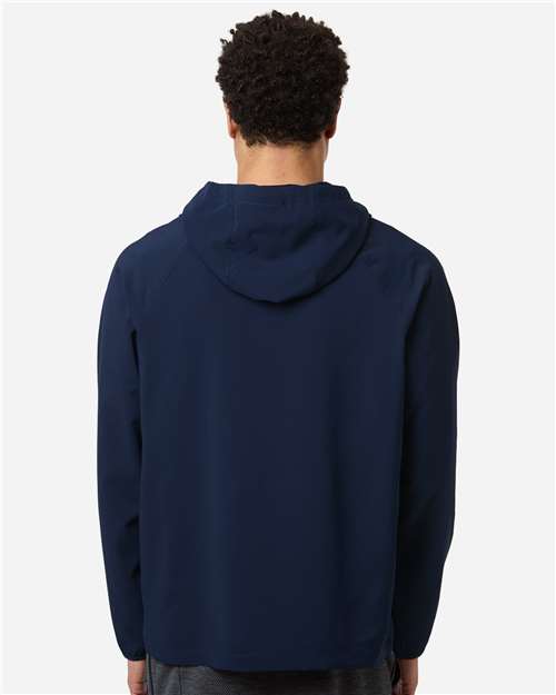 Men's UltraUVP Shoreline Long Sleeve Hooded Pullover – On Model – Back