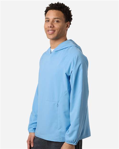 Men's UltraUVP Shoreline Long Sleeve Hooded Pullover – On Model – Side
