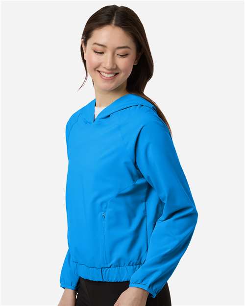Women's UltraUVP Shoreline Long Sleeve Hooded Pullover – On Model – Side