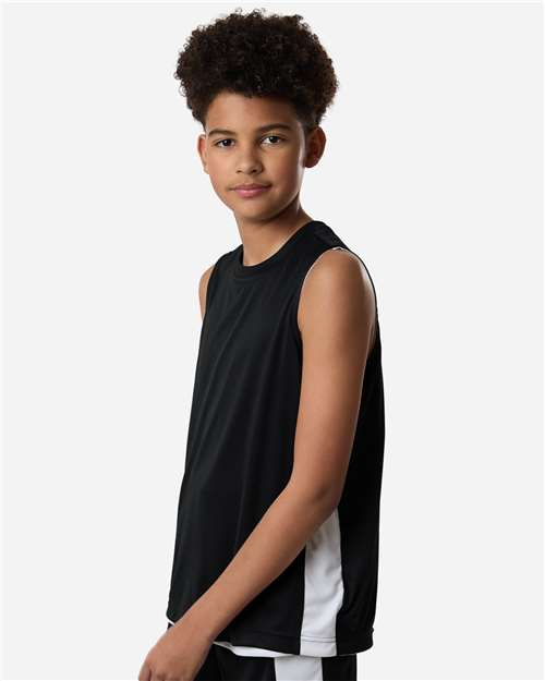 Youth Zone Performance Reversible Jersey – On Model – Side