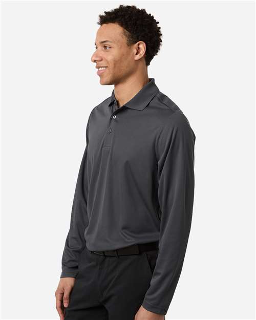 Men's Nova Performance Long Sleeve Pique Polo – On Model – Side
