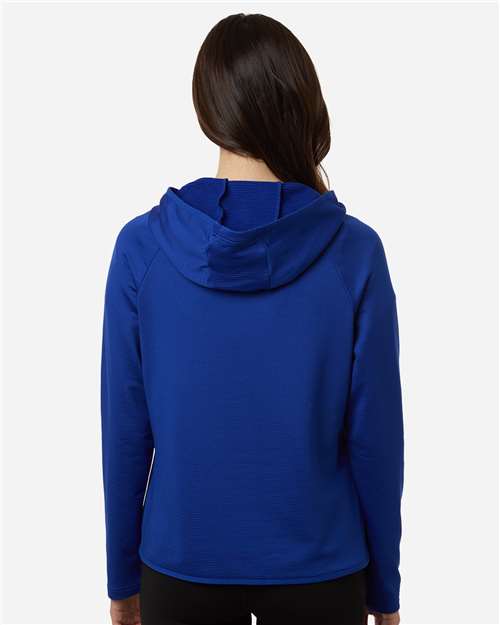 Women's Qualify Quarter-Zip Hooded Pullover – On Model – Back