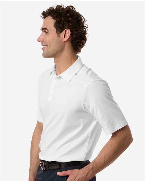 Men's Seaton Pebble Textured Polo – On Model – Side