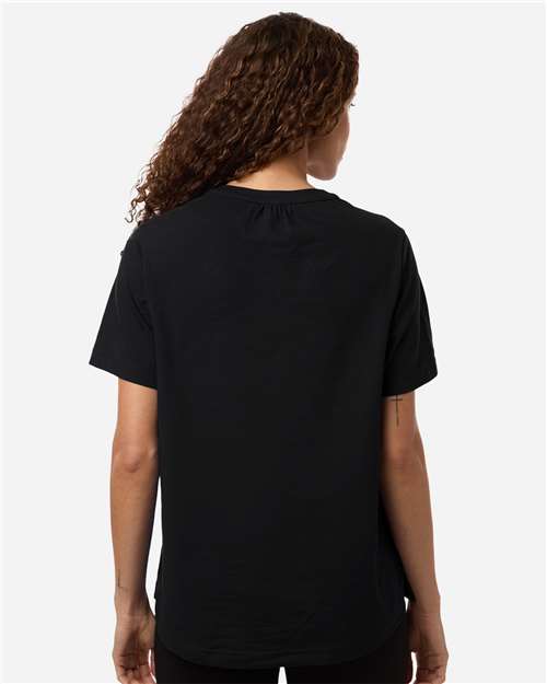 Women's Seaton Pebble Textured Polo – On Model – Back