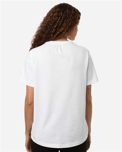 Women's Seaton Pebble Textured Polo – On Model – Back