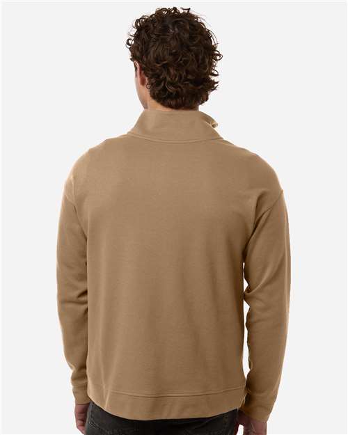 Men's Mantra Half-Zip Ottoman Pullover – On Model – Back
