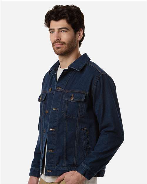 Unisex Cooper Denim Jacket – On Model – Side