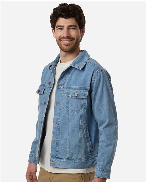 Unisex Cooper Denim Jacket – On Model – Side