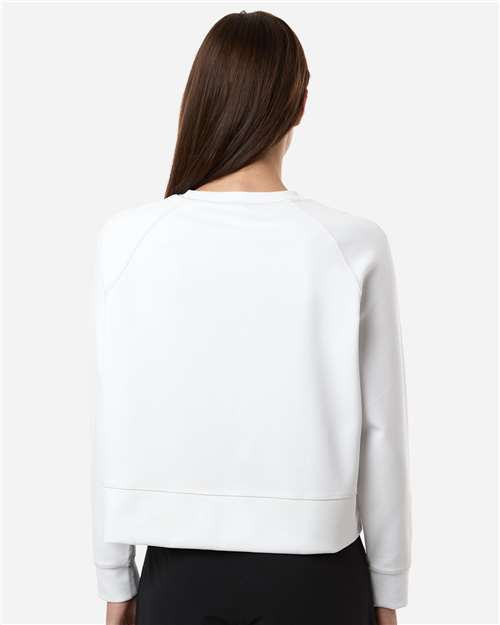 Women's Beyond Side-Snap Crewneck Sweatshirt – On Model – Back