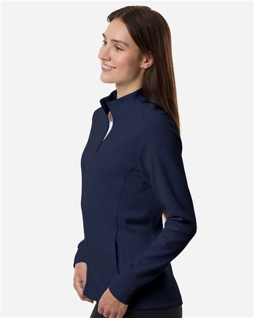 Women's Performance Textured Full-Zip Jacket – On Model – Side
