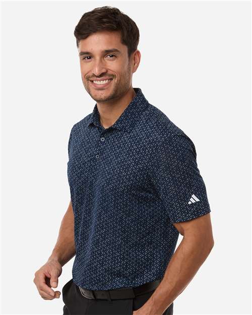 Men's Ultimate365 Mesh Tango Print Climacool Polo – On Model – Side