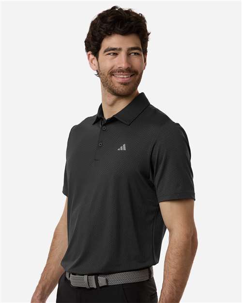 Men's Performance Textured Polo – On Model – Side