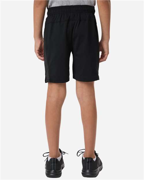 Youth Tech Vent Short – On Model – Back