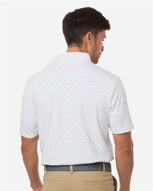 Men's Ultimate365 Micro Print Polo – On Model – Back