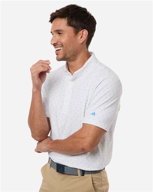 Men's Ultimate365 Micro Print Polo – On Model – Side