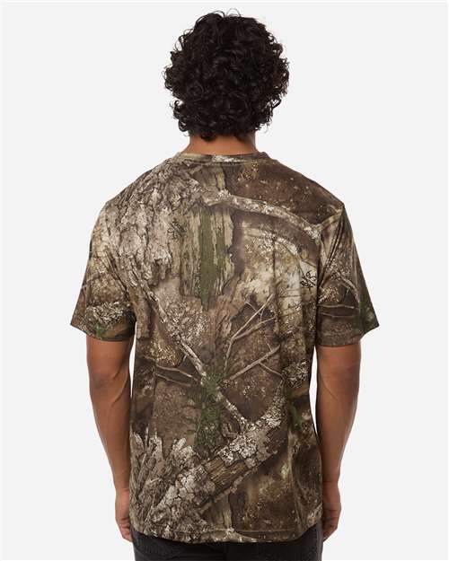 Unisex Realtree® Poly Performance T-Shirt – On Model – Back