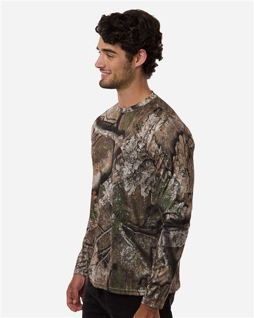 Unisex Realtree® Performance Long Sleeve T-Shirt – On Model – Side