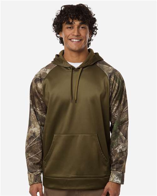 Unisex Realtree® Performance Colorblocked Hooded Sweatshirt