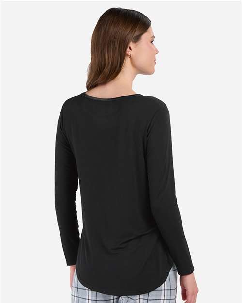 Women's Bamboo Long Sleeve T-Shirt – On Model – Back