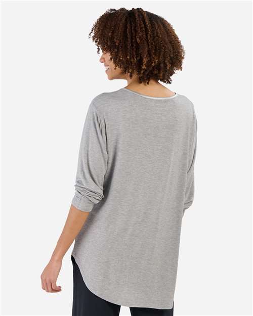 Women's Bamboo Long Sleeve T-Shirt – On Model – Back