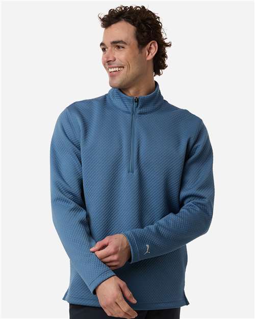 Men's Pebble Quarter-Zip Pullover – On Model