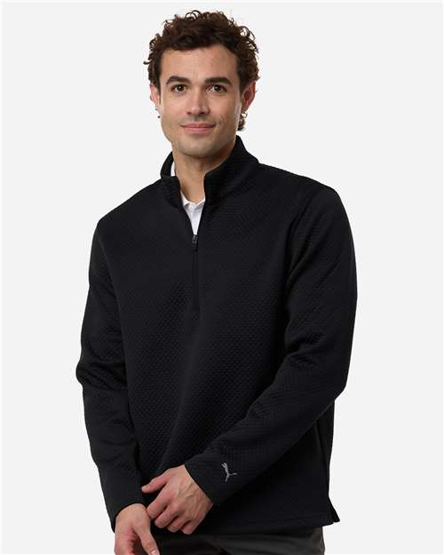 Men's Pebble Quarter-Zip Pullover – On Model