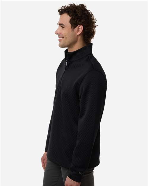 Men's Pebble Quarter-Zip Pullover – On Model – Side