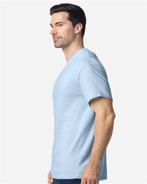 Unisex Softstyle® Plasma Print T-Shirt – On Model – Side