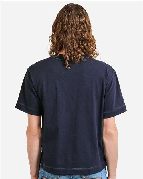 Unisex Heavyweight Cotton Boxy Tee – On Model – Back