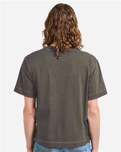 Unisex Heavyweight Cotton Boxy Tee – On Model – Back
